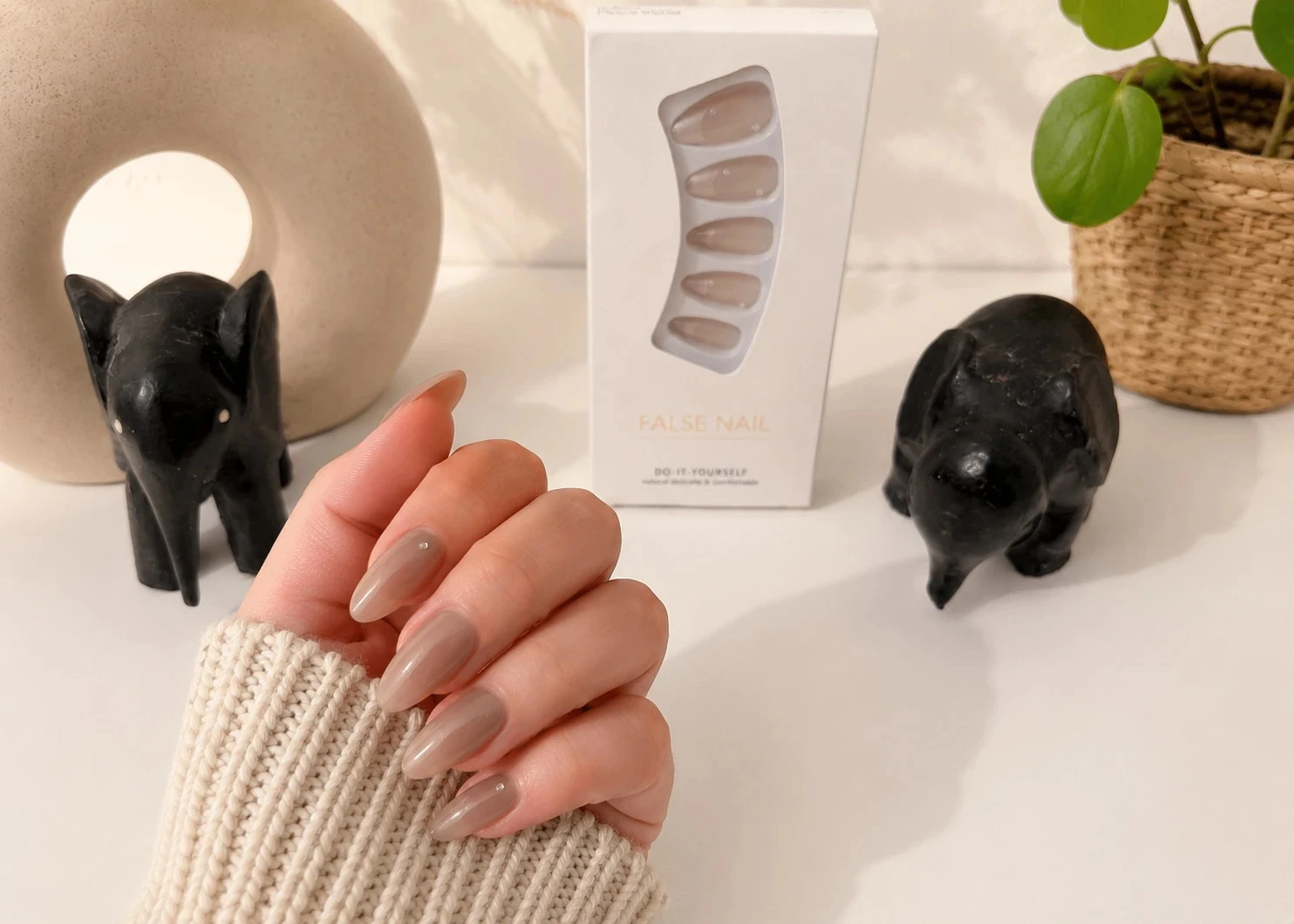 Kit de unhas postiças manicure diy - perolado nude e pérolas delicadas – photo 5
